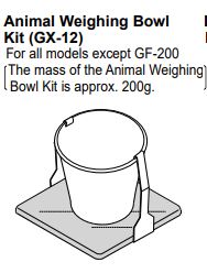 GX-12 Animal weighing pan for MC-1000